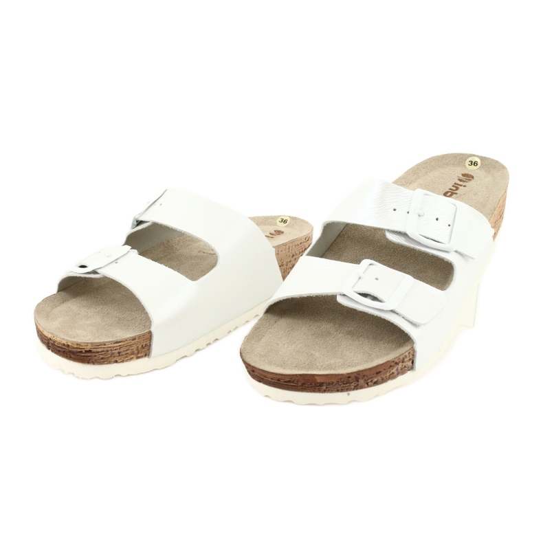 Damenhausschuhe weiße Perle Inblu NM019 mehrfarbig 2