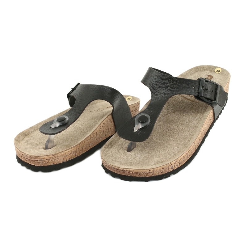 Prophylaktische Damen Inblu NM020 Hausschuhe schwarz 2