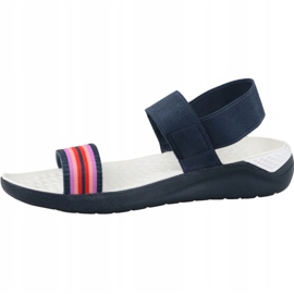 Crocs LiteRide Sandale W 205106-97W marineblaue Sandalen navy blau rosa 1