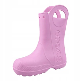 Crocs Handle It Regenstiefel Kinder Jr 12803-6I2 rosa 1