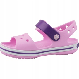 Crocs Crocband Sandale Kinder 12856-6AI schwarz rosa 1