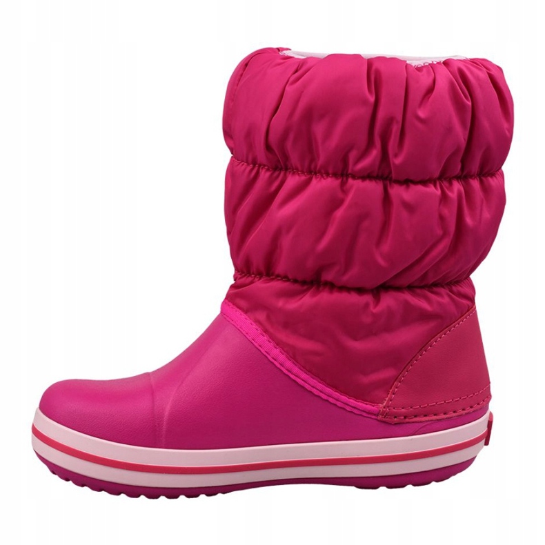 Crocs Winter-Puffstiefel Jr 14613-6X0 schwarz rosa 1