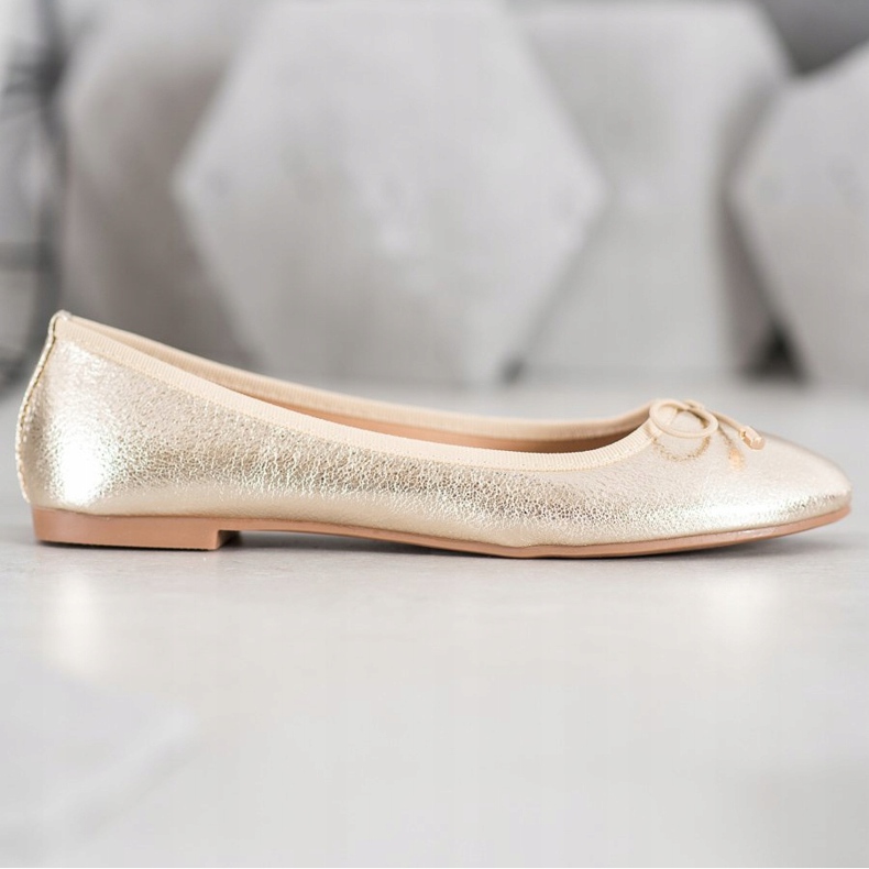 Seastar Ballerinas aus Öko-Leder golden 1