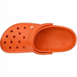Crocs Crocband 11016-846 Schuhe weiß orange 2