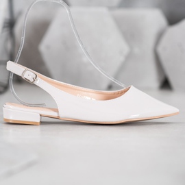 Seastar Pumps aus Lackleder mit freiliegendem Absatz grau 2