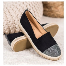 Seastar Espadrilles mit Glitzer schwarz 2