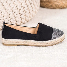 Seastar Espadrilles mit Glitzer schwarz 1