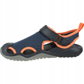 Crocs M Swiftwater Mesh-Deck-Sandale M 205289-4V9 marineblau 1
