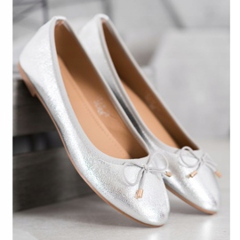 Seastar Ballerinas aus Öko-Leder grau 1