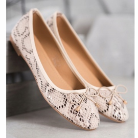 Seastar Ballerinas aus Öko-Leder beige 1