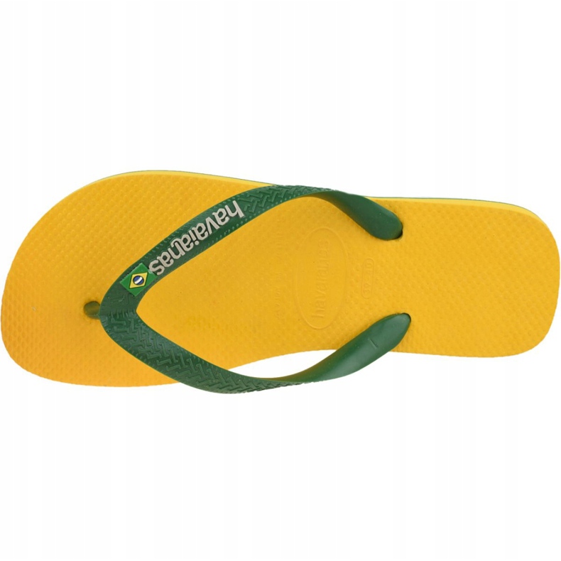 Havaianas Brasil Logo M 4110850-1652 Flip-Flops grün gelb 2
