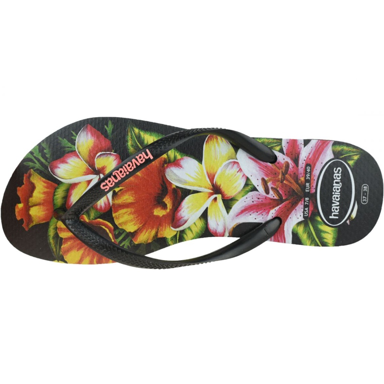 Havaianas Slim Sommer Flip-Flops 4129848-1069 schwarz mehrfarbig 2