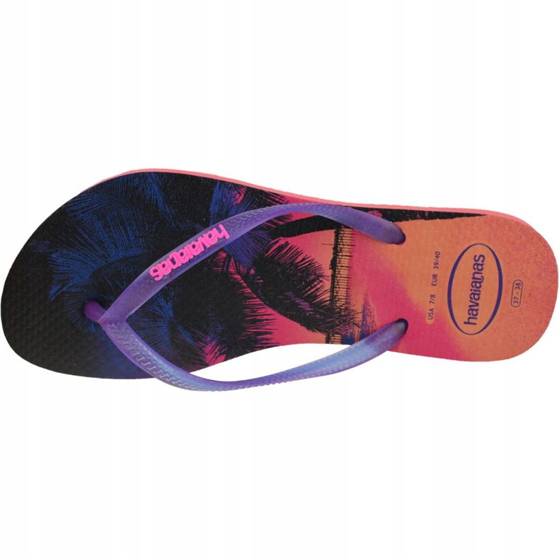 Havaianas Slim Paisage 4132614-6024 Flip-Flops navy blau rosa 2
