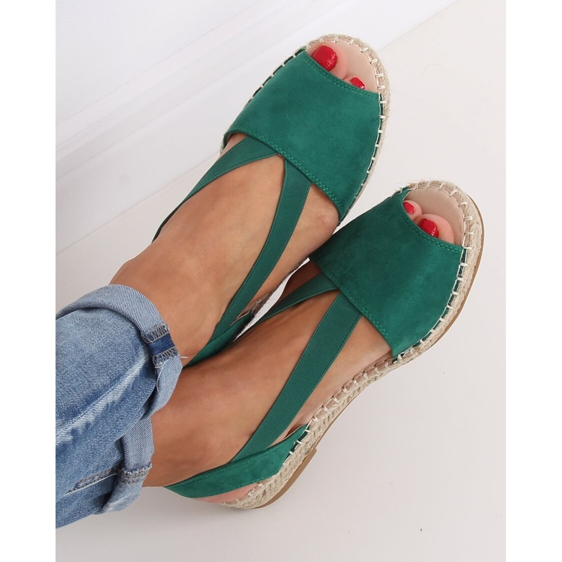 Grüne Espadrilles für Damen 0M815 Grün 2
