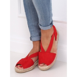 Rote Damen Espadrilles 0M815 Rot 2