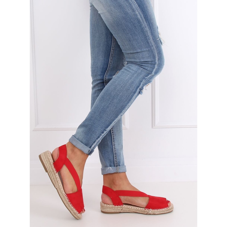 Rote Damen Espadrilles 0M815 Rot 1