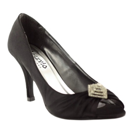 Pumps mit Silberdekor McArthur 05-bk schwarz 1