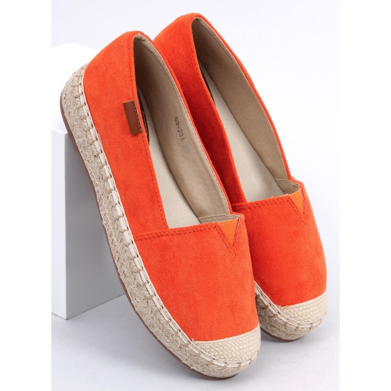 Klassische orange Espadrilles 99-23A Orange 1