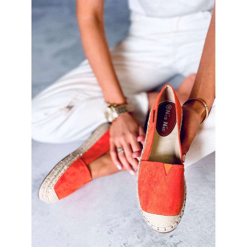 Klassische orange Espadrilles 99-23A Orange 2