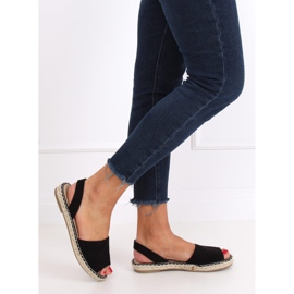 Schwarz Schwarz 99-26A Schwarze Espadrilles 1