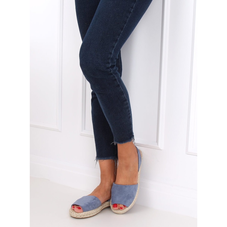 Blau 99-26A Blaue Espadrilles 2