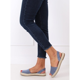 Blau 99-26A Blaue Espadrilles 1