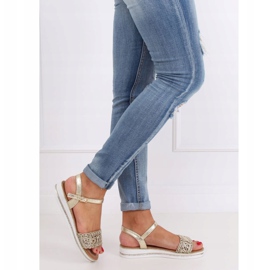 Gold Damen Sandalen 35-197 Gold golden 1