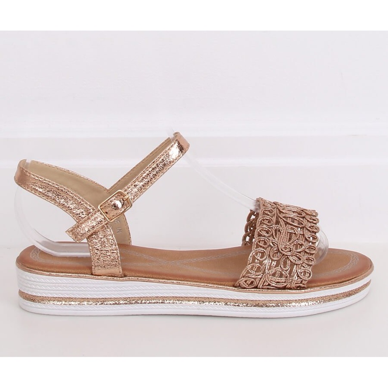 Damen Sandalen Champagner 35-197 Champagner rosa 1