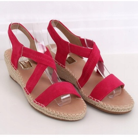 Keilsandalen fuchsia Espadrilles S-823 Fushia rosa 1