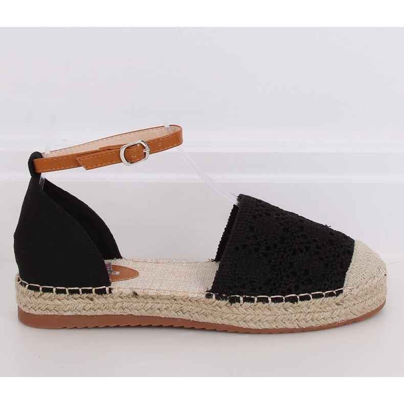Espadrilles geschnitten schwarz 3035 Black 2