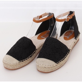 Espadrilles geschnitten schwarz 3035 Black 1