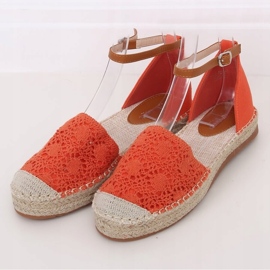 Espadrilles Schnitt orange 3035 Orange 1