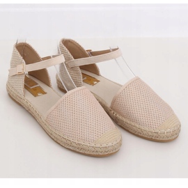 Beige Espadrilles für Damen MB-64119 Beige 1