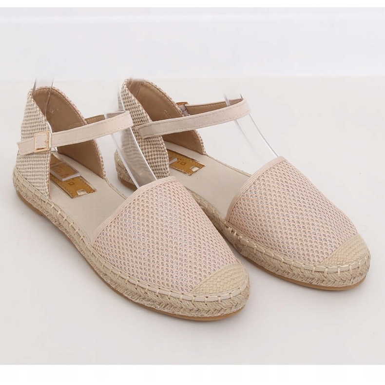 Beige Espadrilles für Damen MB-64119 Beige 1