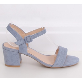 Blaue Sandalen mit hohen Absätzen 99-61A Blau 2