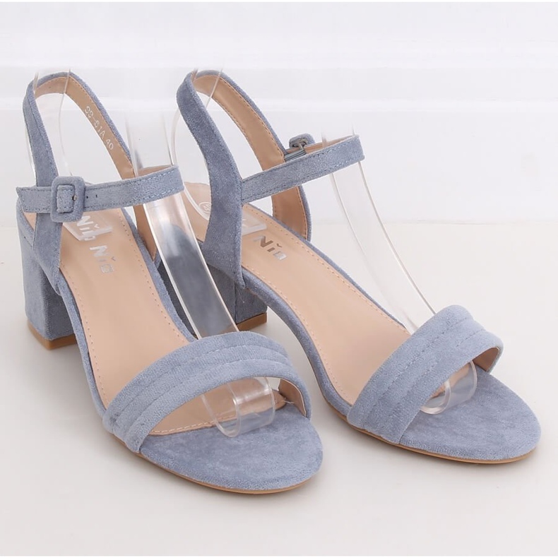 Blaue Sandalen mit hohen Absätzen 99-61A Blau 1