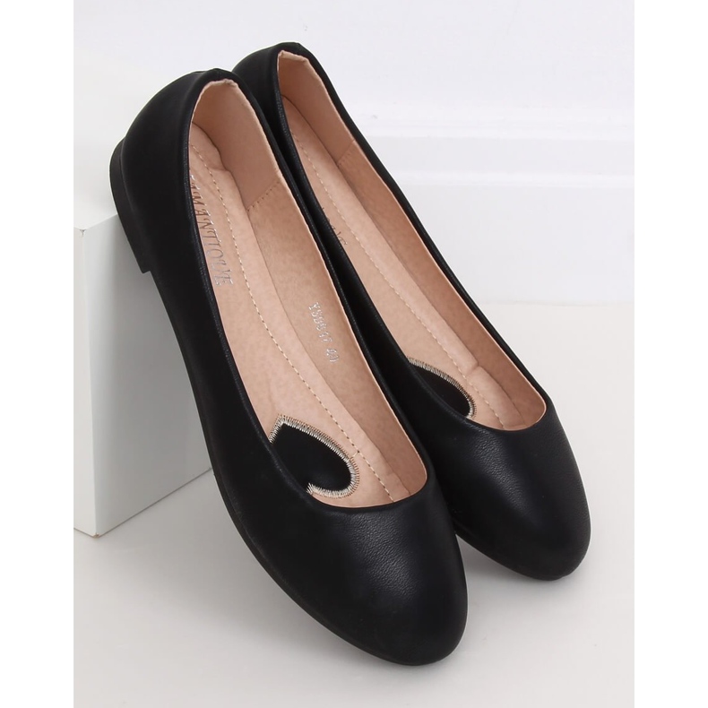 Schwarze Damen Ballerinas YSD817 Schwarz 1