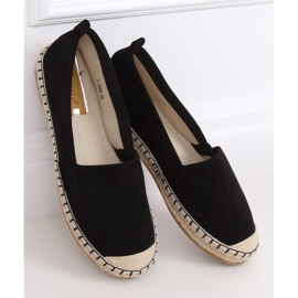 Schwarze Damen Espadrilles L-1068 Schwarz 1