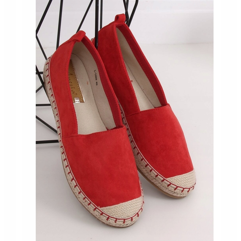 Rote Damen Espadrilles L-1068 Rot 1