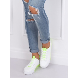 Weiße Damen Sneaker CC-17 Grün 2