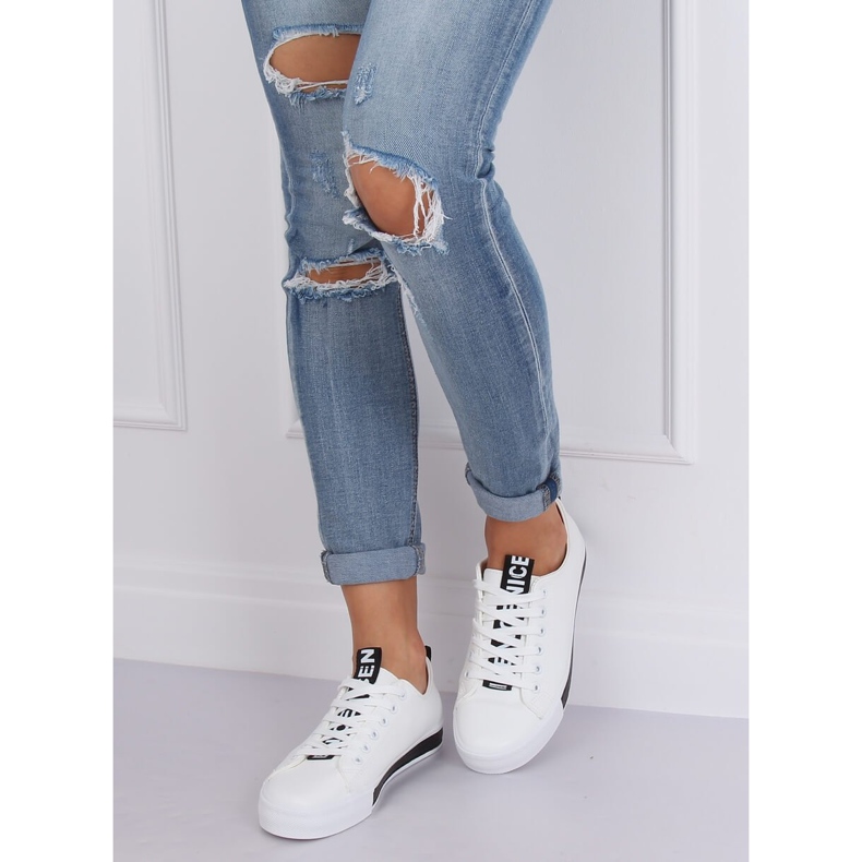 Weiße Damen Sneaker CC-17 Schwarz 1