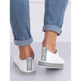 Weiße Damen Sneaker CC-17 Silber grau 1