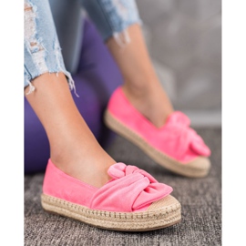 Seastar Wildleder-Espadrilles auf der Plattform rosa 1