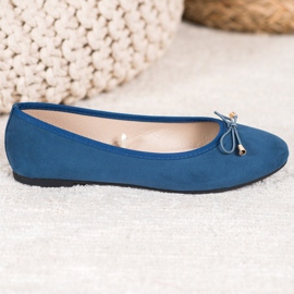SHELOVET Lässige Ballerinas blau 2