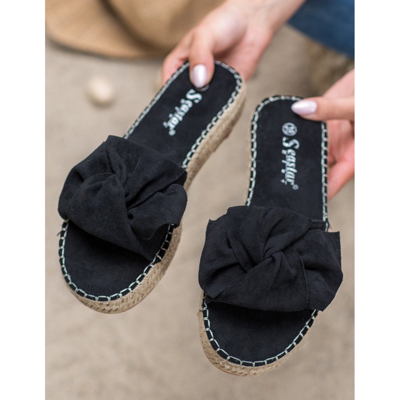 Seastar Espadrilles aus Wildleder schwarz 2
