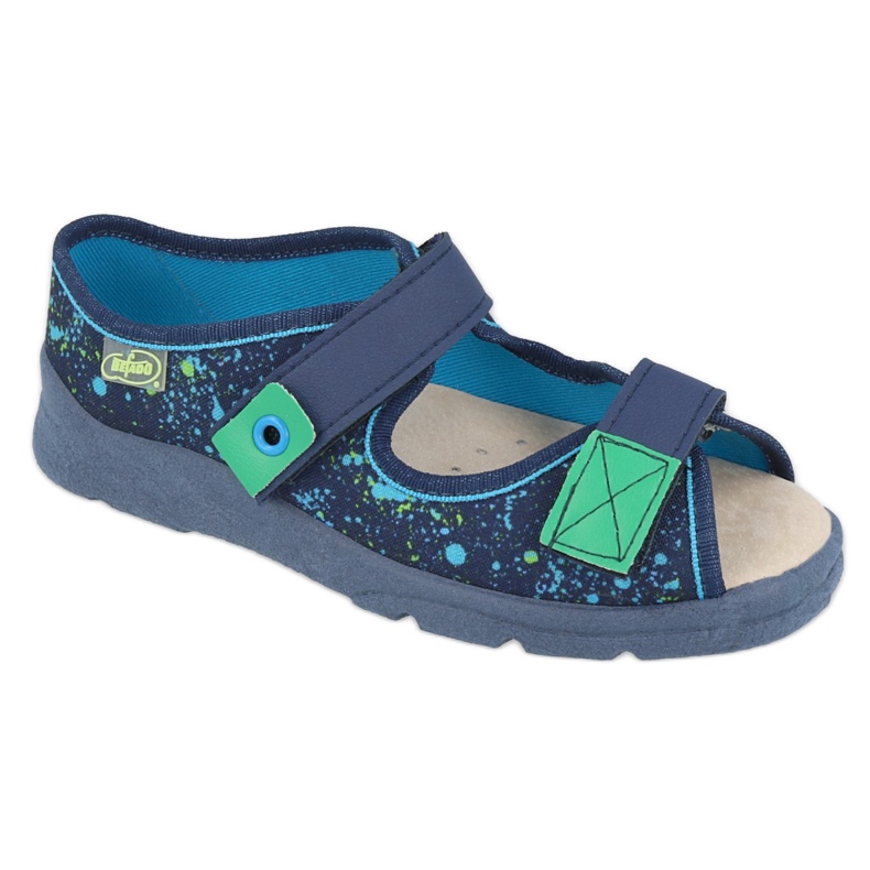 Befado Kinderschuhe 869Y142 marineblau mehrfarbig grün 1