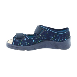 Befado Kinderschuhe 869Y142 marineblau mehrfarbig grün 2