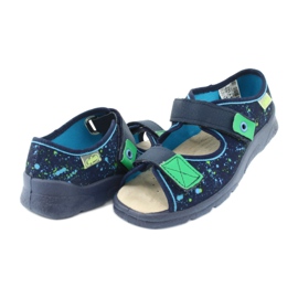 Befado Kinderschuhe 869Y142 marineblau mehrfarbig grün 4