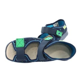 Befado Kinderschuhe 869Y142 marineblau mehrfarbig grün 5