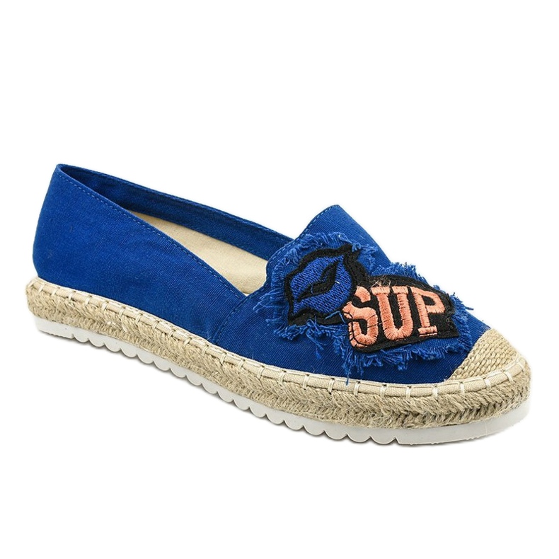 Marineblaue Espadrilles L-1047 1